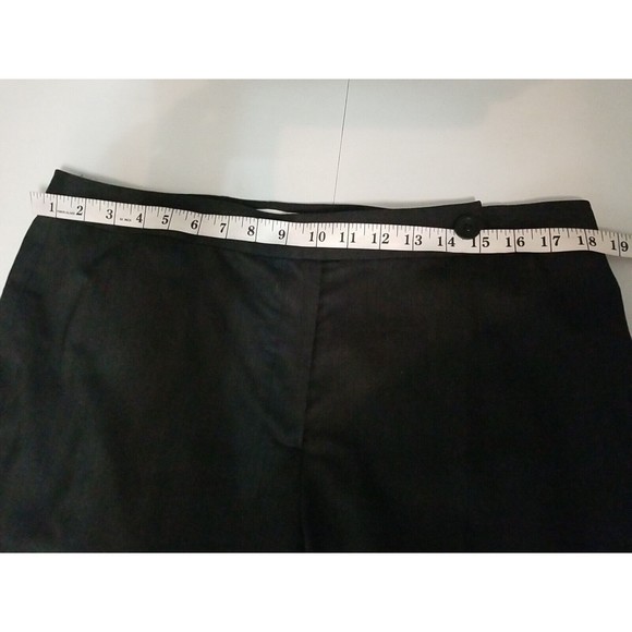 Neiman Marcus Dress Career Pants Wool Plus Womens Size 16 Black Stretch - Picture 8 of 12